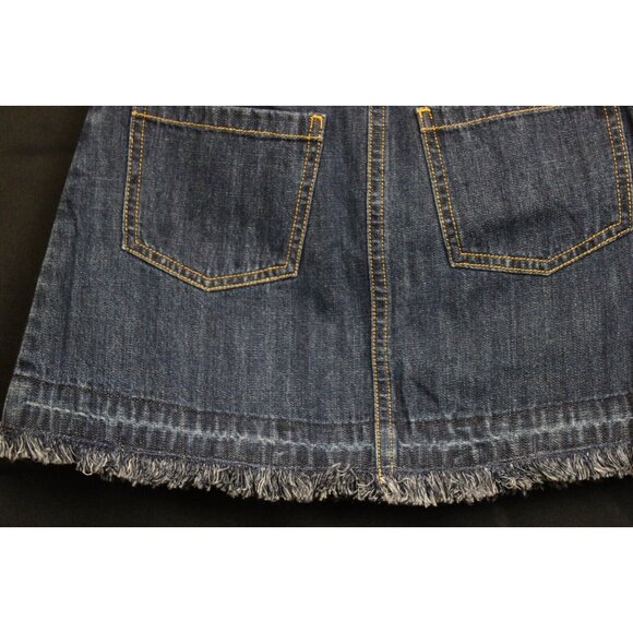 NEW 2007 Gymboree Tea Garden Denim Skorts Skirt Sequin Flowers Embroidered Fray - Picture 6 of 8